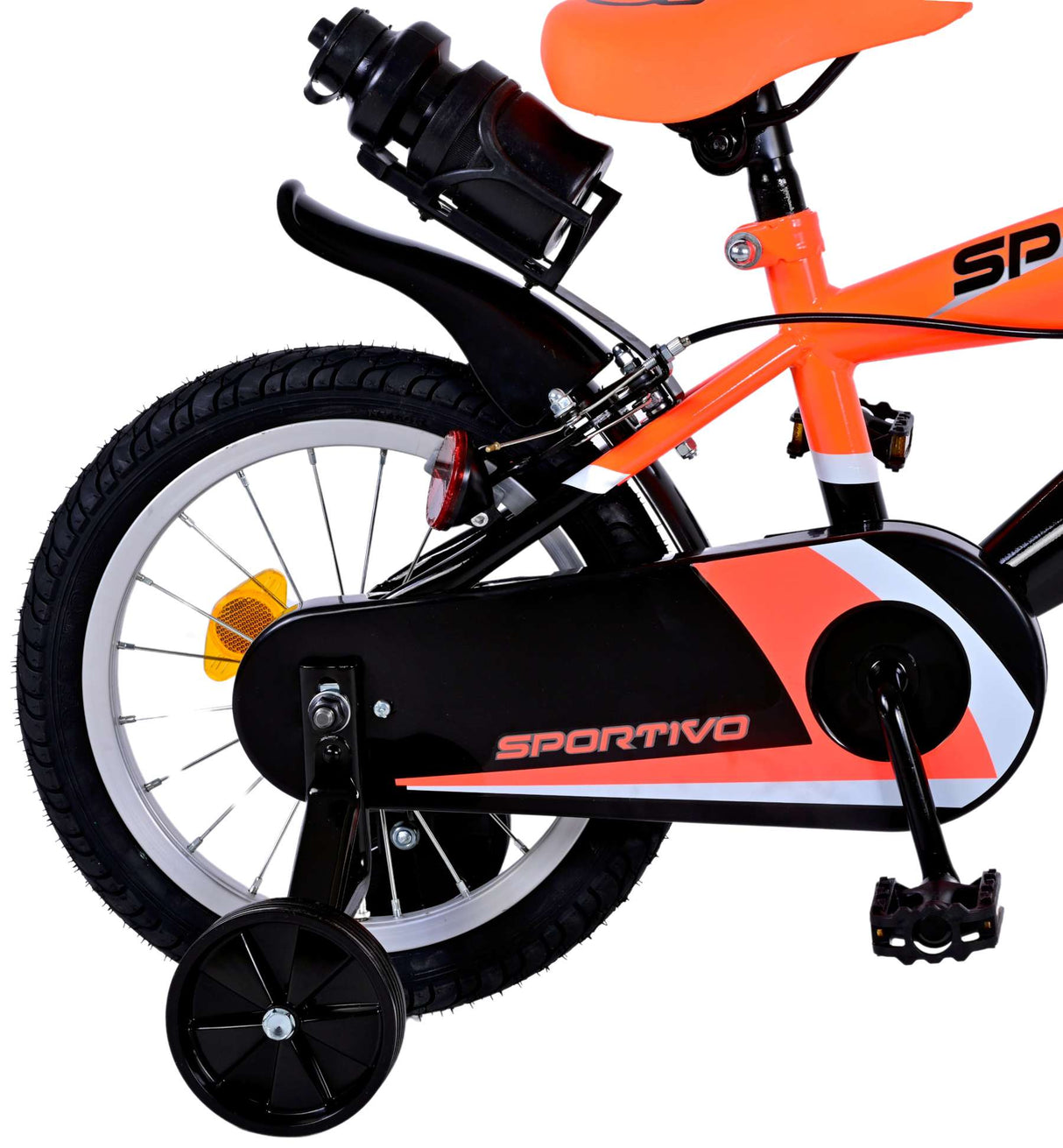 Volare Sportivo Children's Bike Boys 14 pouces néon oranje Black Two Hand freins