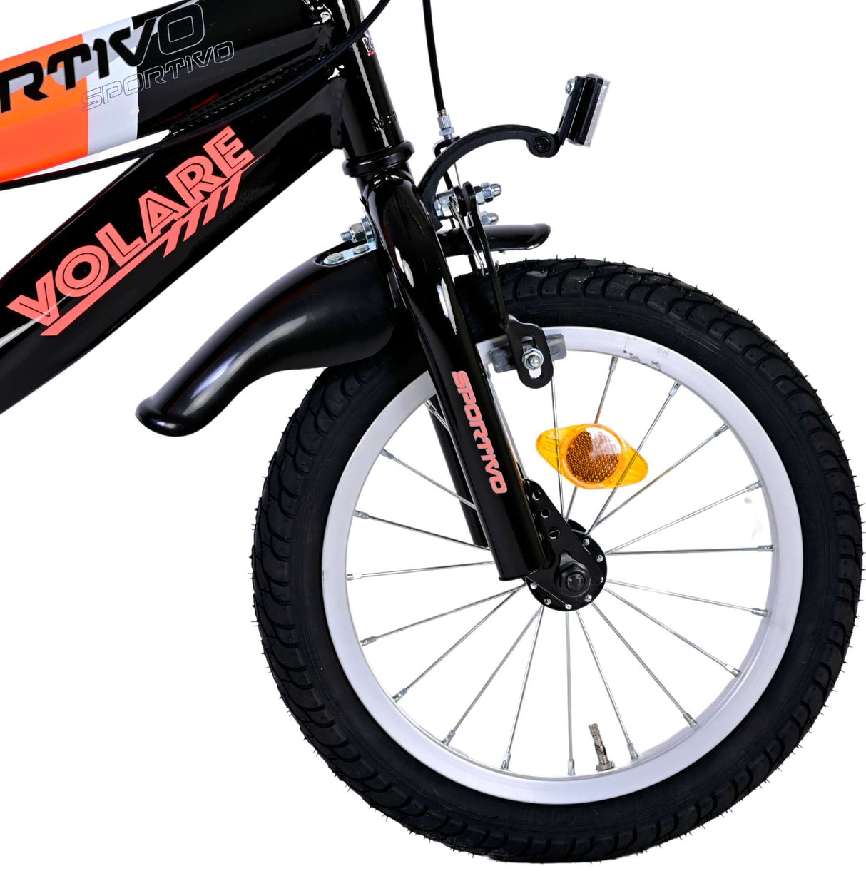 Volare Sportivo Children's Bike Boys 14 pouces néon oranje Black Two Hand freins