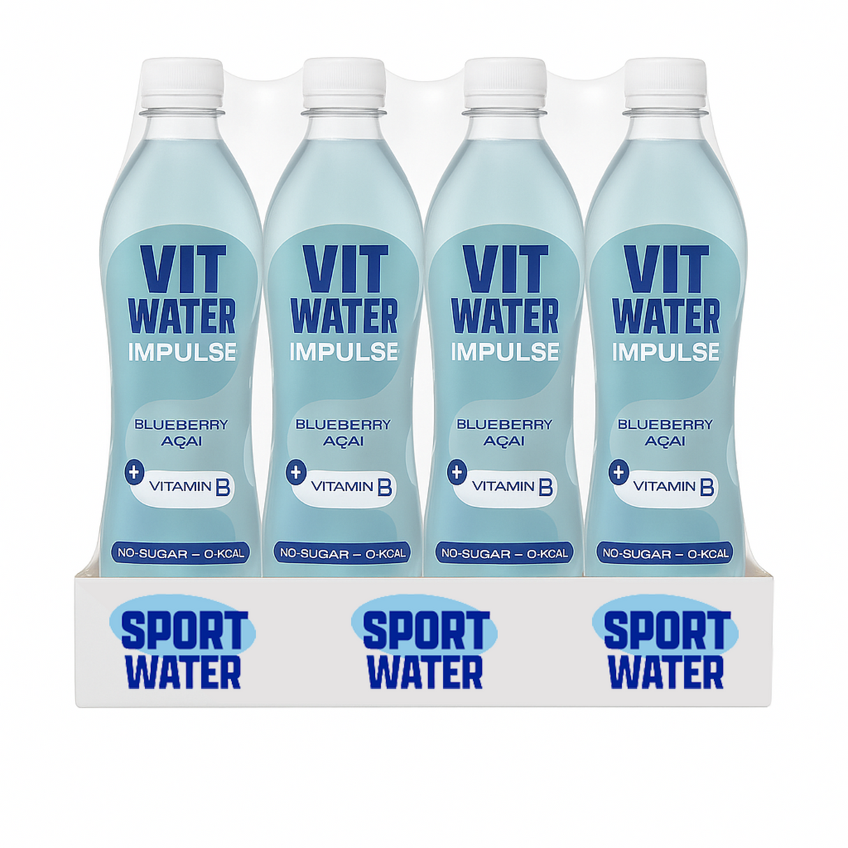 Bouchon d'impulsion d'eau de sport vitwater (12x 500ml)