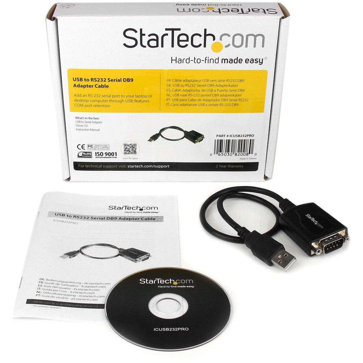 Câble adaptateur SETHECH USB à RS232 avec RS232 avec COM-BE