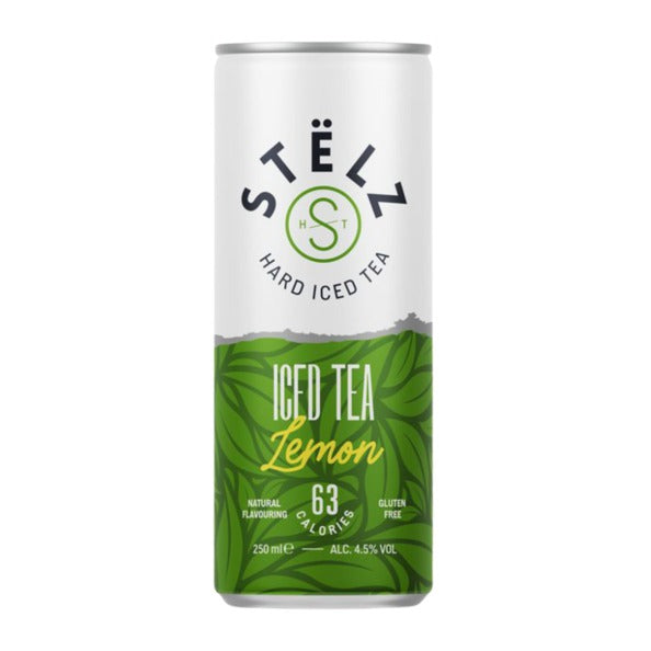 Boîte de citron vert dur de Seltz Stelz (12x 25cl)