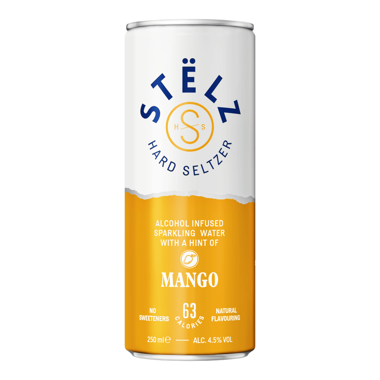 Boîte de mangue hard seltzer Stelz (12x 25cl)