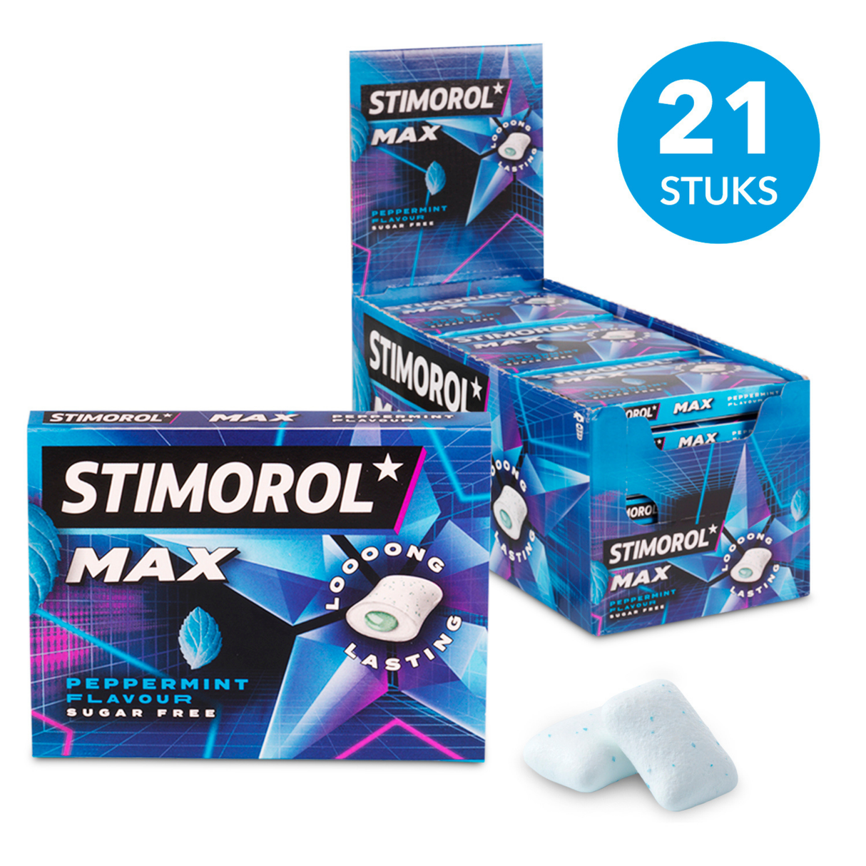 Stimorol max menthe poivrée (21x 20gr)