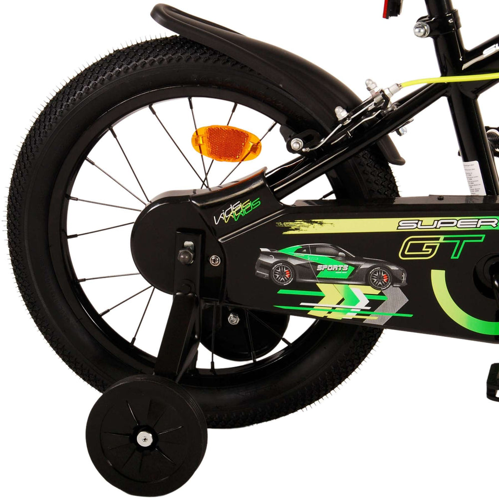 Vélo pour enfants Volare Super GT - Garçons - 16 pouces - Vert - Deux freins à main