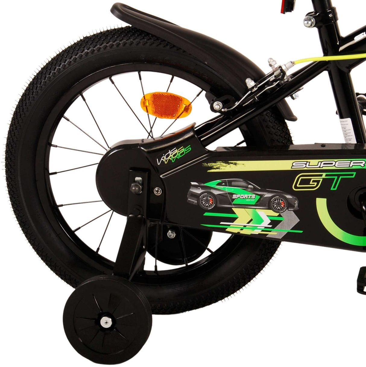 Vélo pour enfants Volare Super GT - Garçons - 16 pouces - Vert - Deux freins à main