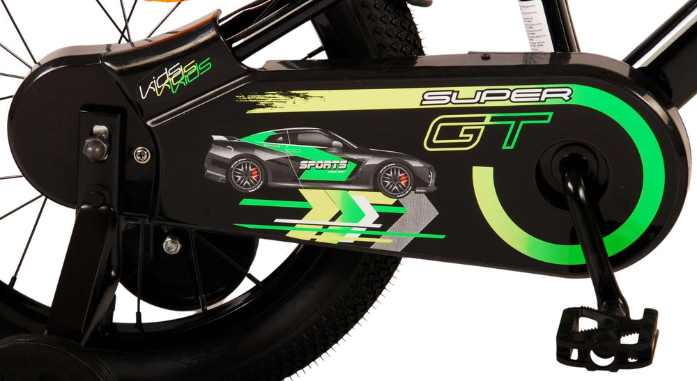 Vélo pour enfants Volare Super GT - Garçons - 16 pouces - Vert - Deux freins à main