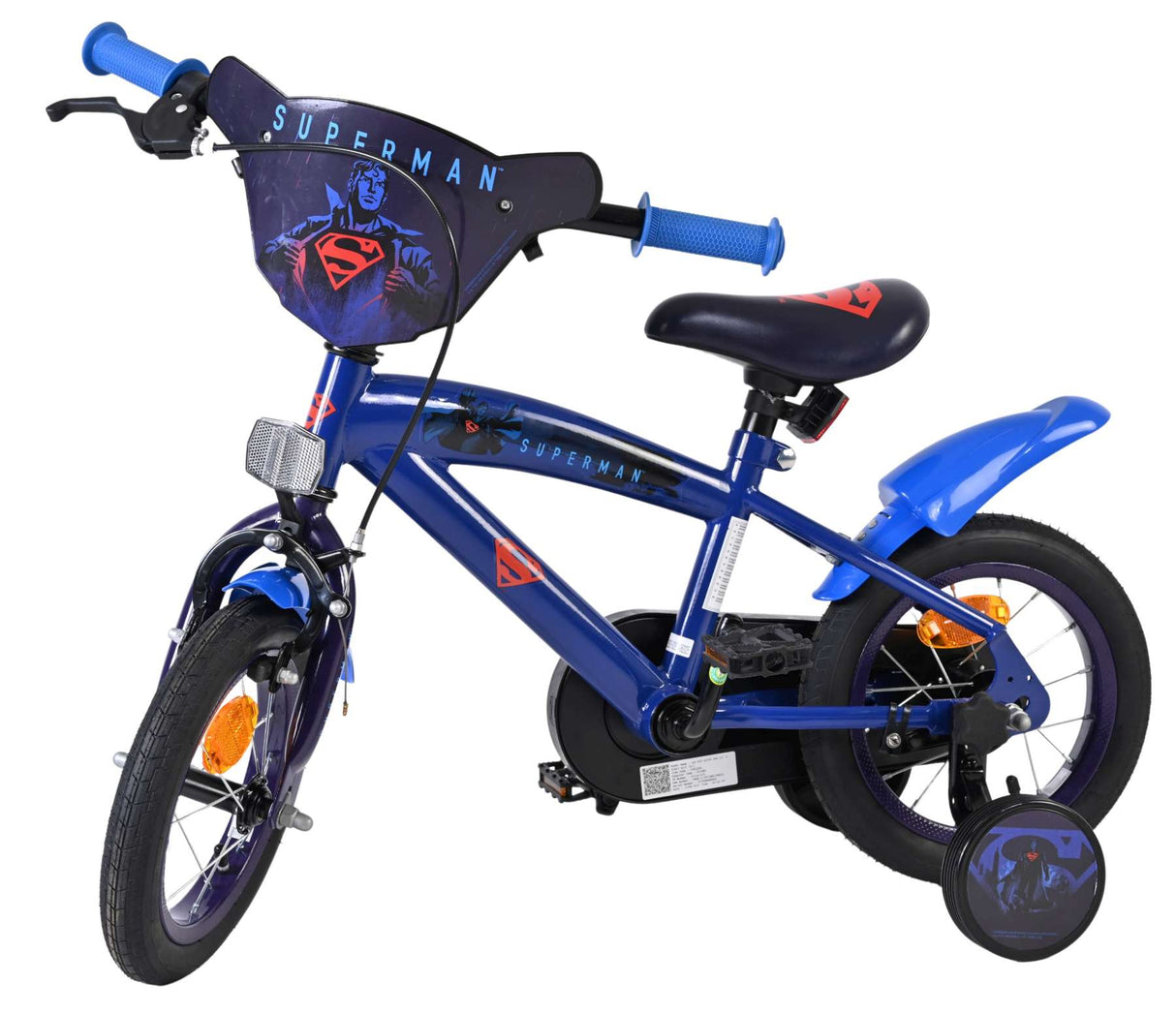 Vélo pour enfants Superman - garçons - 12 pouces - bleu