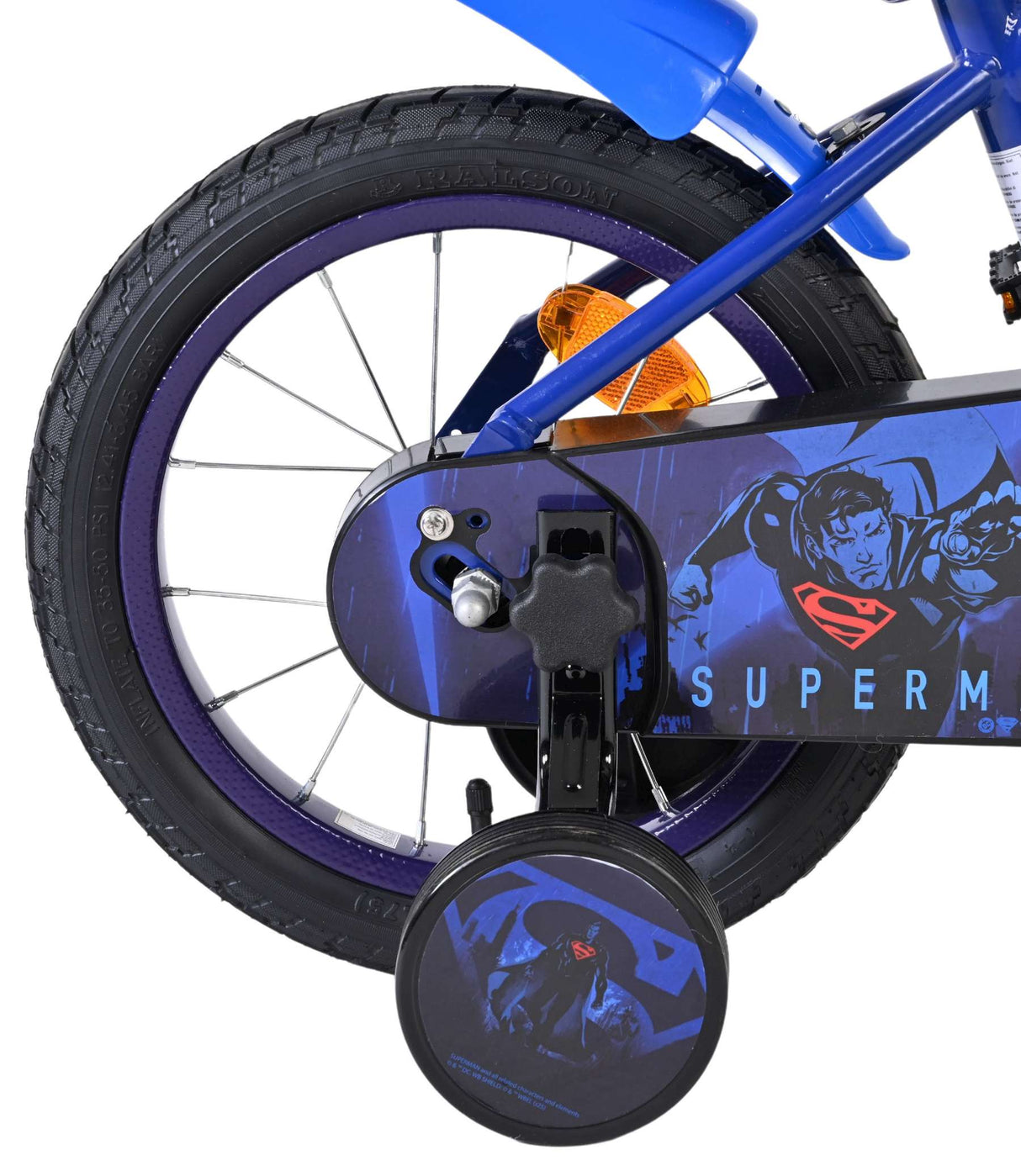 Vélo pour enfants Superman - garçons - 14 pouces - bleu
