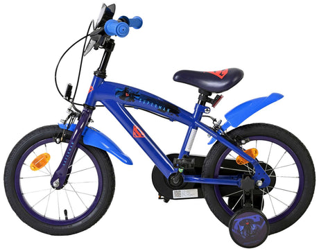 Vélo pour enfants Superman - garçons - 14 pouces - bleu - deux freins à main