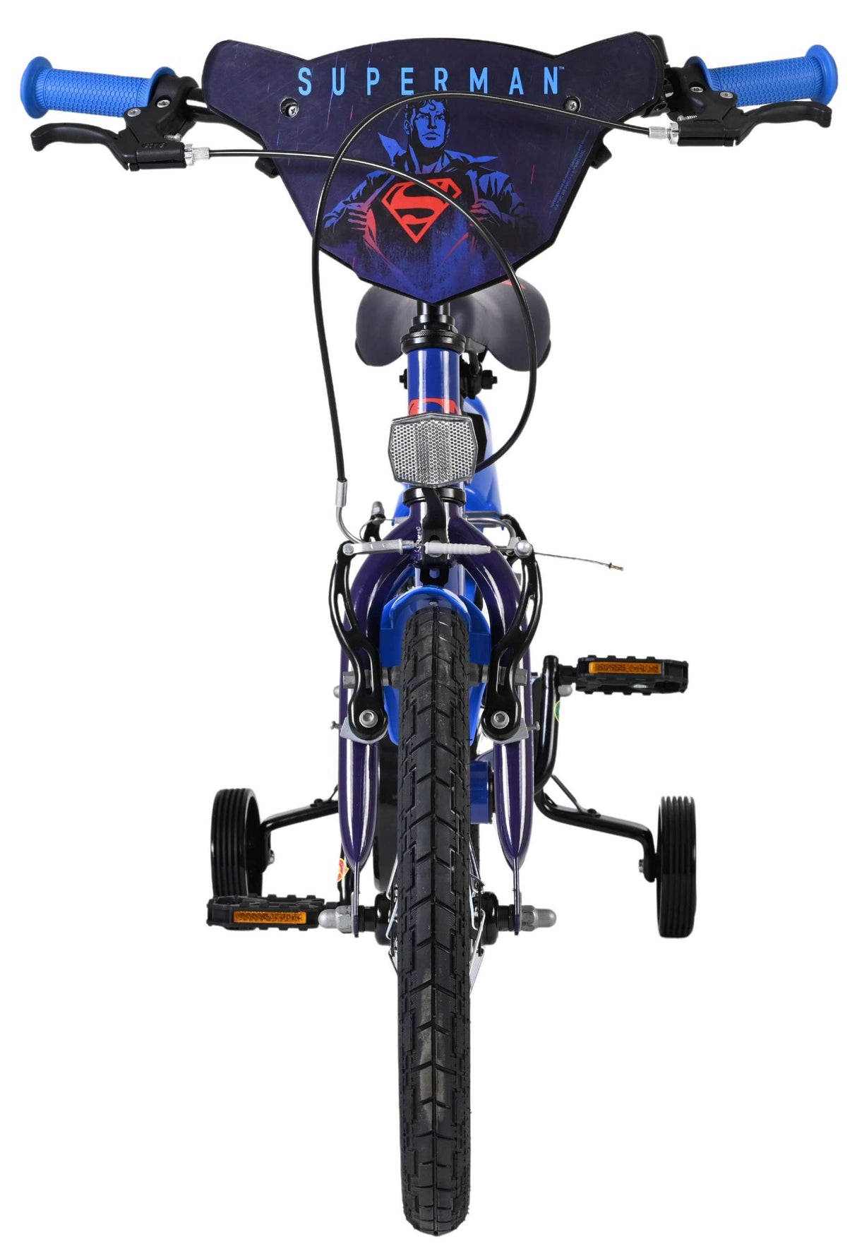 Vélo pour enfants Superman - garçons - 16 pouces - bleu - deux freins à main