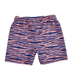 Rayures vibrantes | Boxer de natation UV bleu orange pour garçons