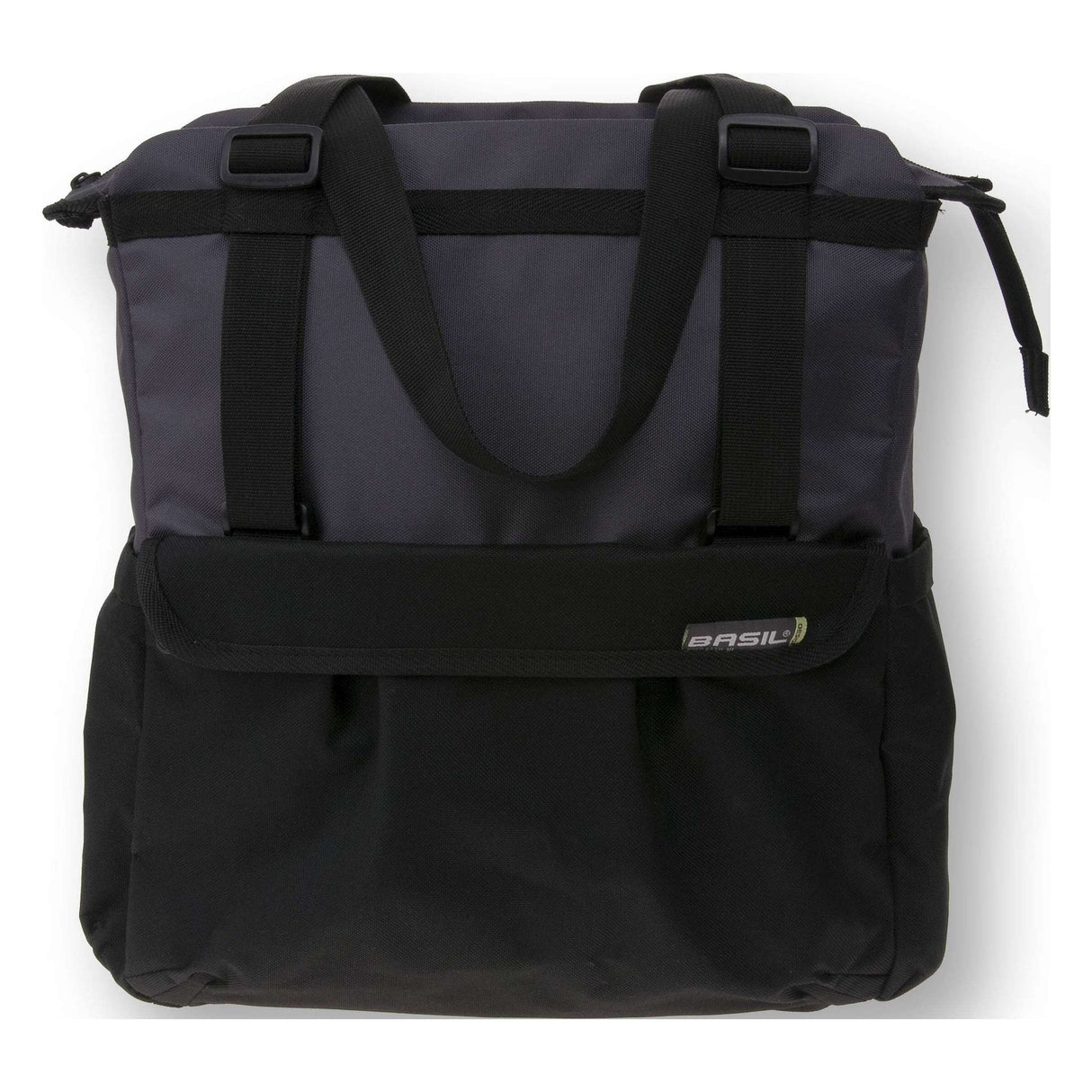 Basil Shopper XL - Sac à vélo sportif et à la mode pour épicerie et plage, anthracite noire, 20L