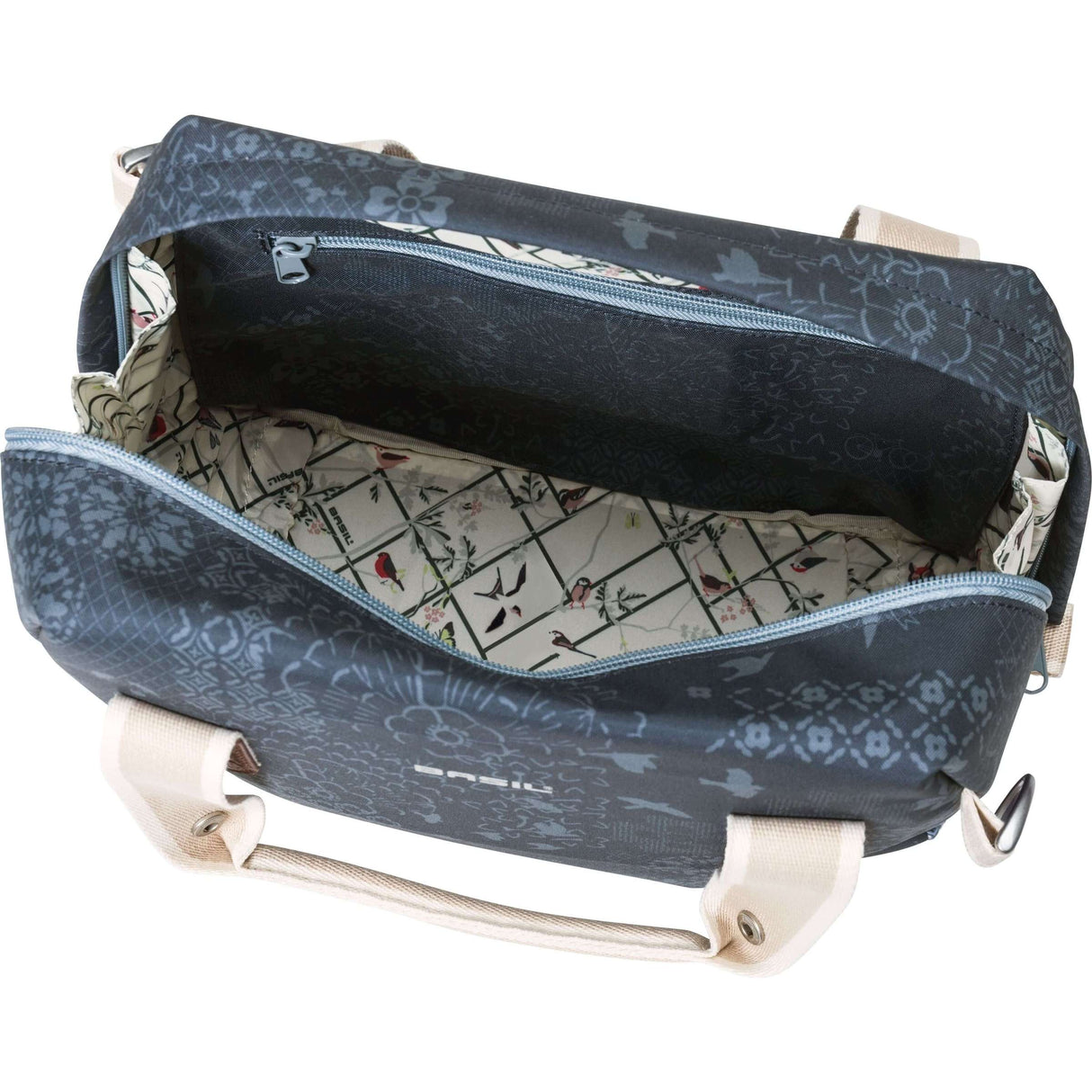 Basil Bohème City Bag - Bleu, élégant à main, épaule et sac de guidon, hydrofuge, 8 litres de contenu