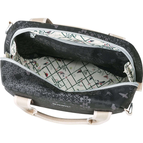 Basil Bohème City Bag - Élégant sac à épaules, épaules et guidon pour femmes, adaptés aux vélos électriques et aux vélos de la ville - Black