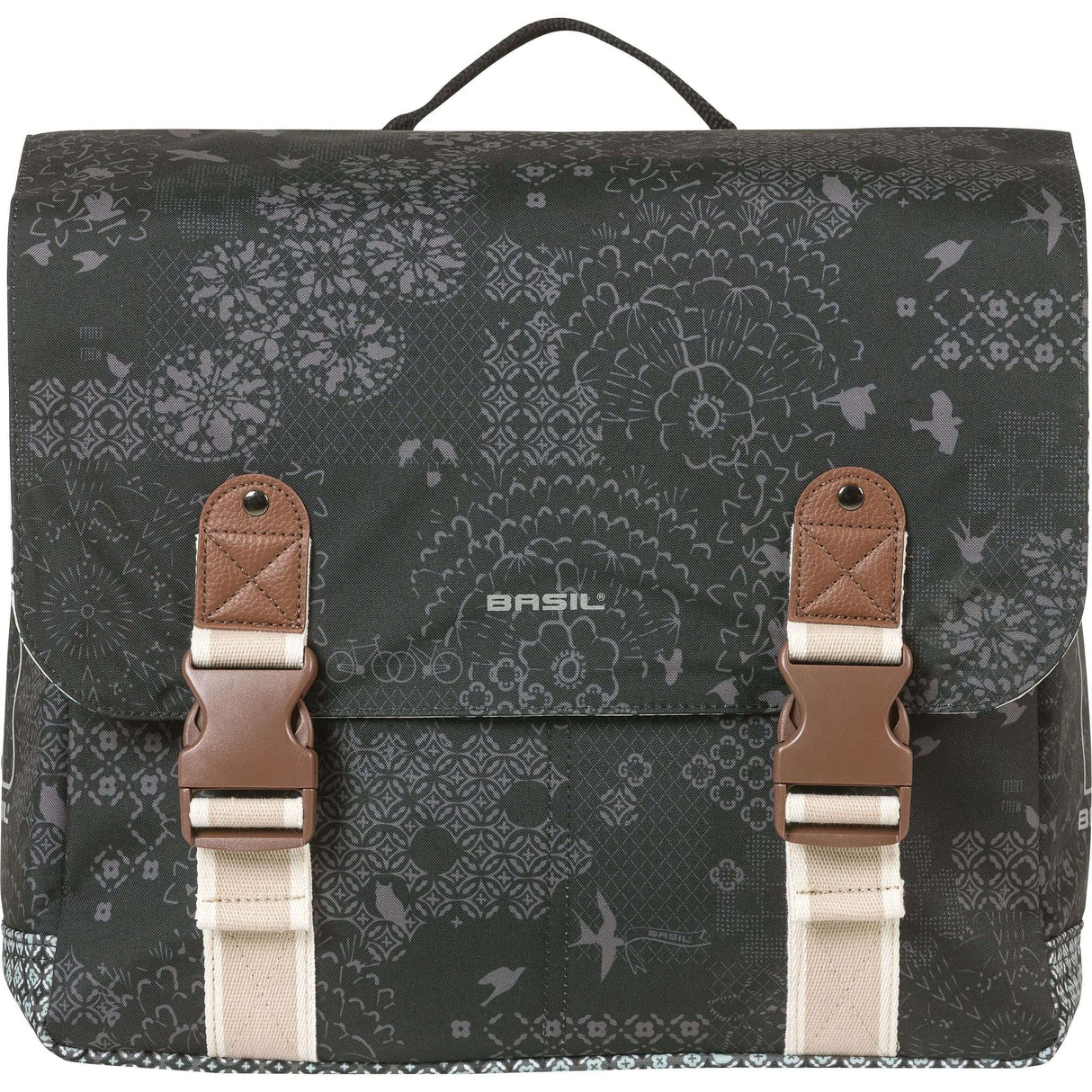 Sacoche de vélo double Basil bohème mik 35 litres - anthracite noir