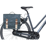 Basil Bohème Double Bicycle Sac vert, hydrofuge, 35L, système MIK