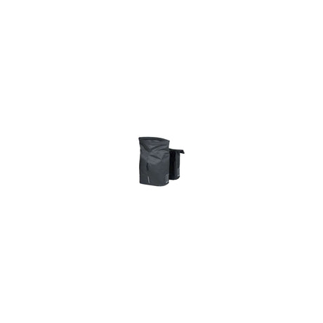 Basil City Double Bicycle Sac - Eau - Polyester-Répellant - Black - Universal Bridge System - 28-32L