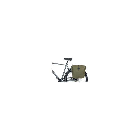 Basil Soho Double Bicycle Sac Nordlicht - Sac de porte-bagages étanche pour vélo électrique - vert