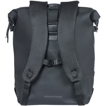 Basil Soho Nordlicht Bicycle Sac à dos noir Black Modern Sac à dos avec éclairage LED pour le vélo électrique masculin pour hommes étanche 17L Black