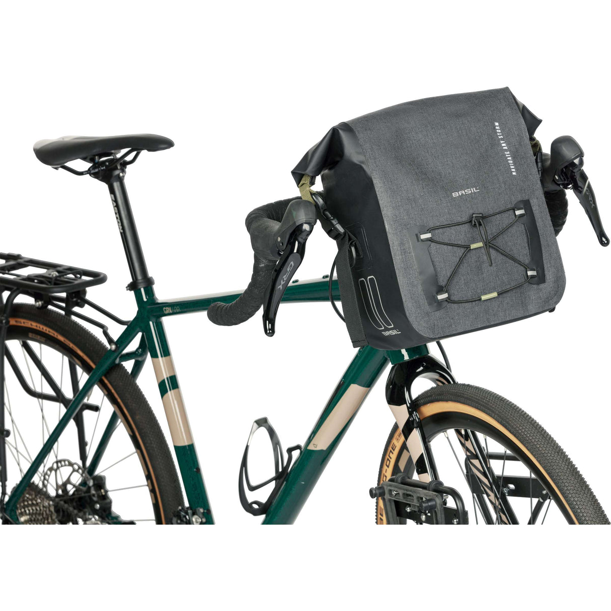 Basil Navigator Storm Gandon Sac - Sac à vélo sportif, imperméable, noir
