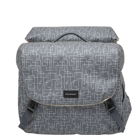 Mondi Joy Double Bicycle Bag - Racktime Snap -it - Water -Polyester-Polyester - 38L - Ivy Walnut