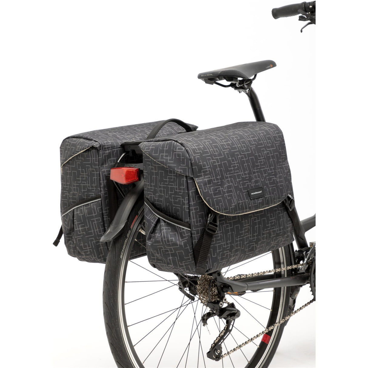 Nouveau sac à vélos à vélo de nouveau joie - Système de rack en polyester-répartiteur 37x16x32cm ivy noix