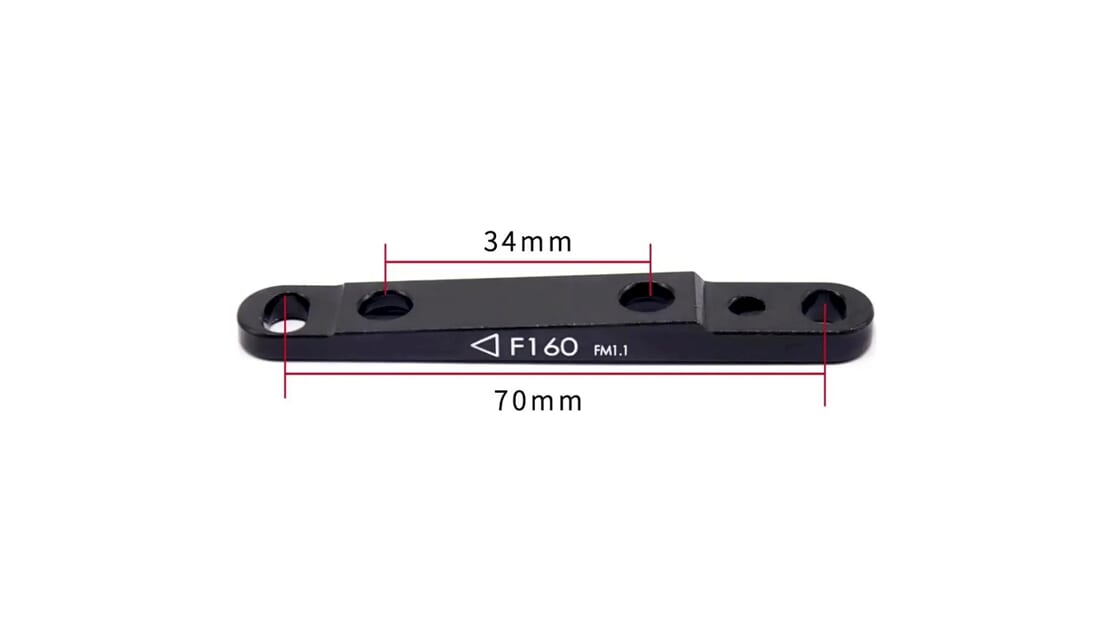 Trp md-c610 spyre remklauw mechanisch flatmount voor zwart zilver