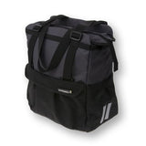 Basil Shopper XL - Sac à vélo sportif et à la mode pour épicerie et plage, anthracite noire, 20L