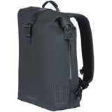 Basil Soho Mik Side Bicycle Sac à vélo - noir, imperméable, PU, Nordlicht LED, 17L