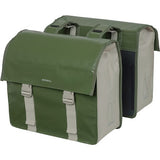 Basil Urban Load Double Bicycle Sac - Polyester étanche à la bâche - Sable vert - 48-53L