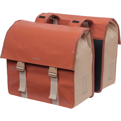 Basil Urban Load Double Bicycle Sac, rouge, imperméable, 48-53L