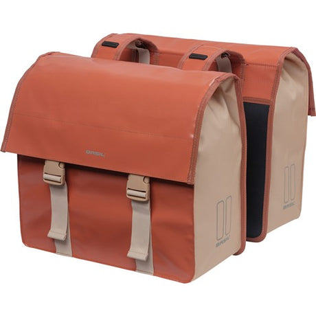Basil Urban Load Double Bicycle Sac, rouge, imperméable, 48-53L