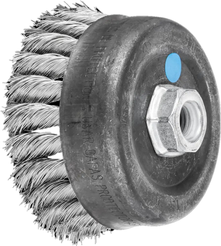 Pferd brosse à coupelle inox 100mm m14 0,35 pos (u)