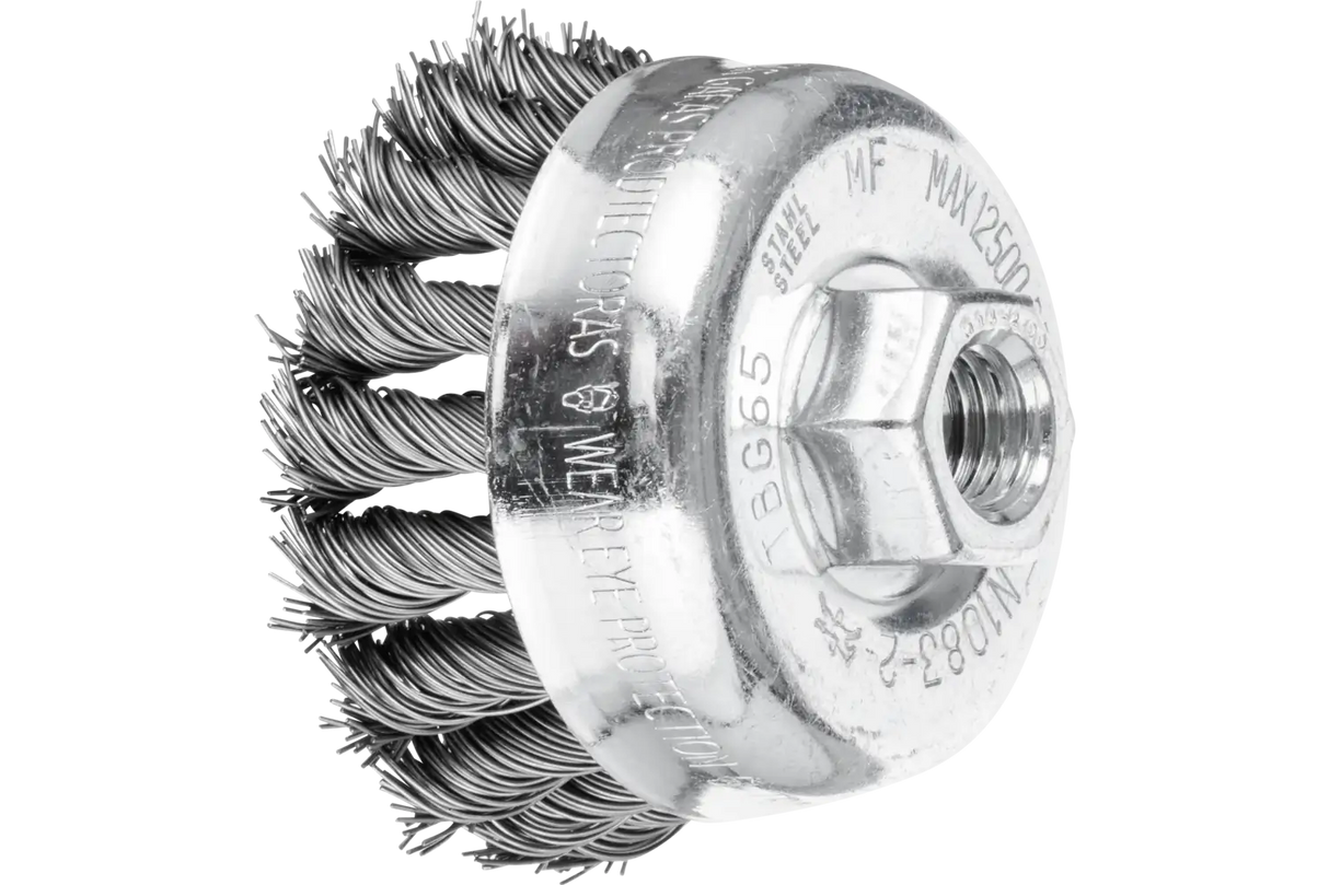 Pferd brosse coupelle acier 65mm m14 0,5 pos