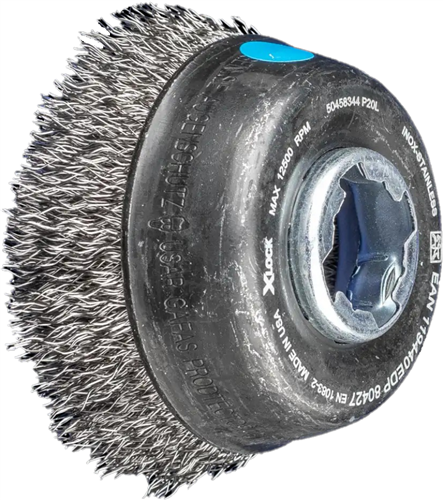 Pferd brosse à coupelle acier inoxydable 75mm 0,30 x-lock pos (u)