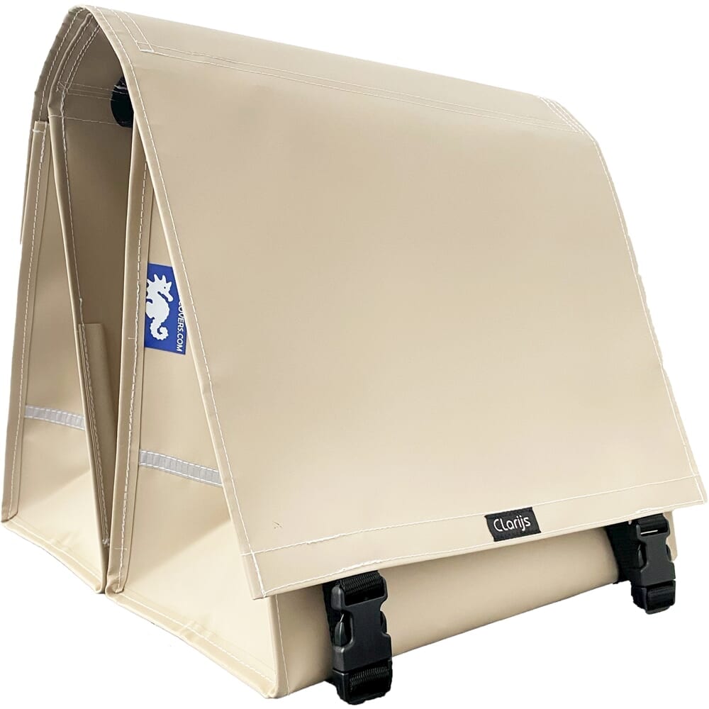 Clarijs Bicycle Bag Double XL PVC 46L avec récréation Matt Sand