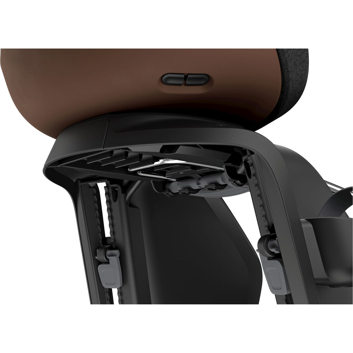 Asiento infantil Thule detrás de Yepp Nexxt 2 Maxi para confirmación de marco de chocolate marrón