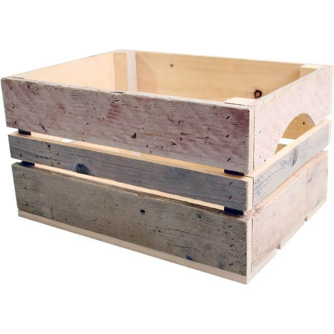 Bicycle crate B7 scaffolding wood 40x30x24cm