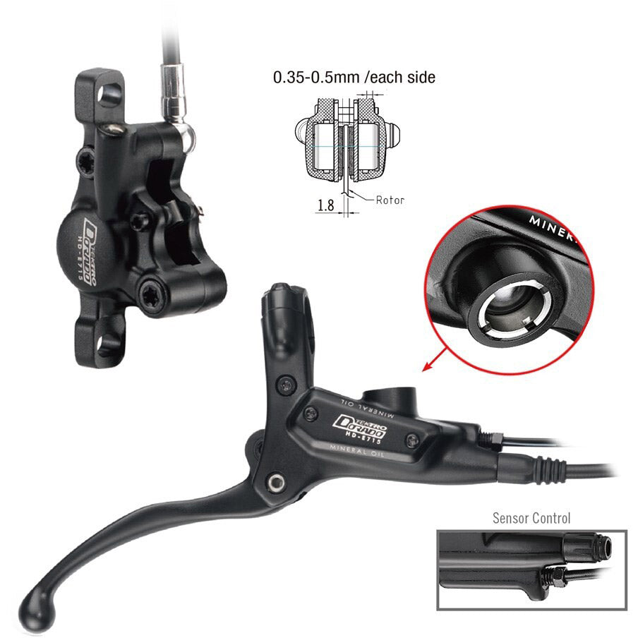 TEKTRO HD-E715 Disc hydraulique Frein à disque RH 1800 mm noir