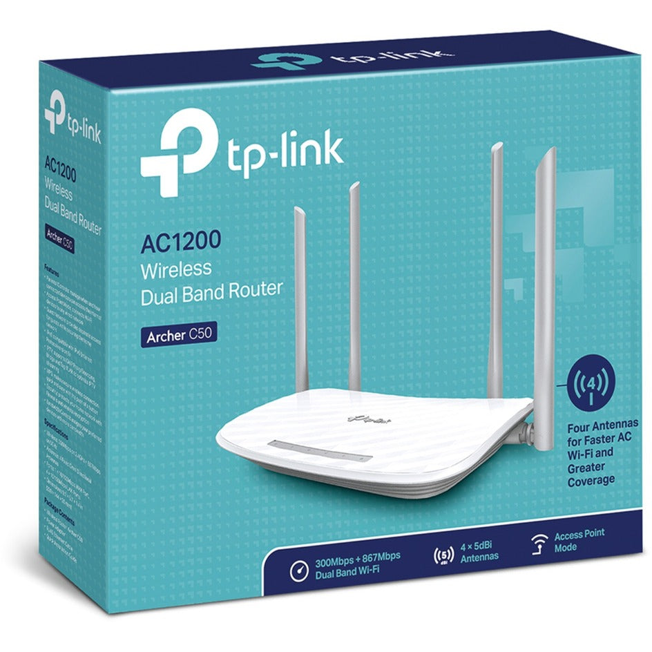 TP-LINK TP-LINK ARCHER C50 V3 AC1200 Router à double bande sans fil