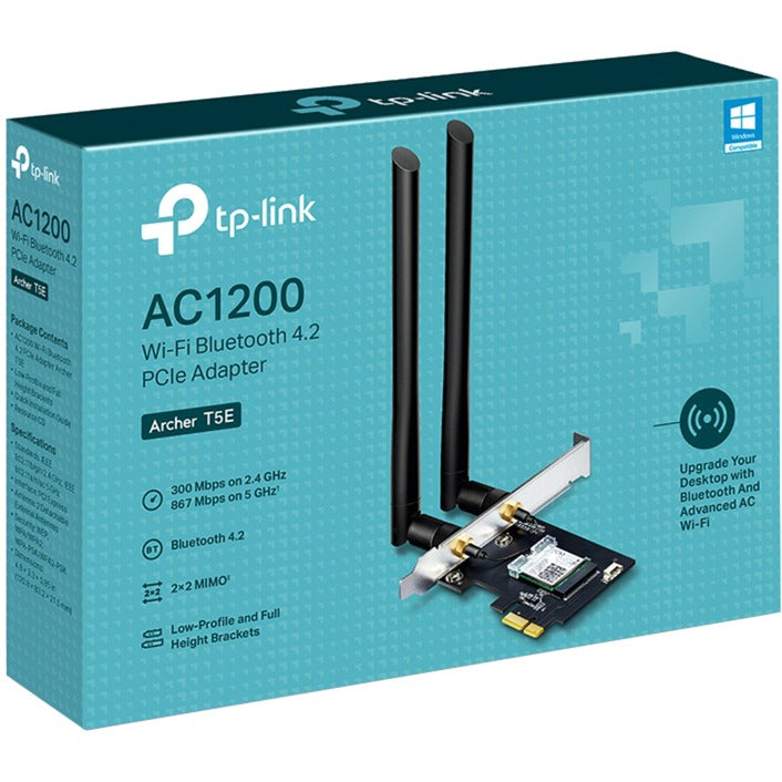 TP-LINK TP-LINK ARCHER T5E AC1200 Wi-Fi Bluetooth 4.2 PCIE Adaptateur