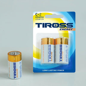Tiross alkanische batterij lr14 2szt.