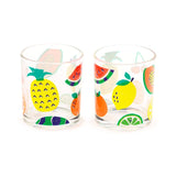 Fruits d'été coffret de 2 verres à boire 250ml