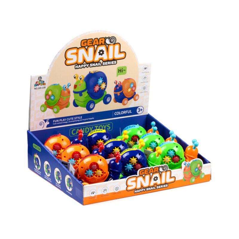 Joli jouet d'action en forme d'escargot