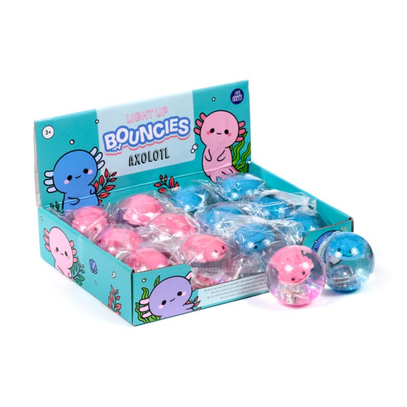 Balle rebondissante clignotante à LED Axolotl