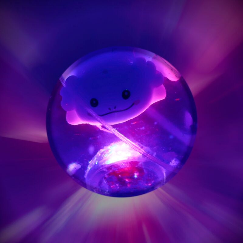 Balle rebondissante clignotante à LED Axolotl