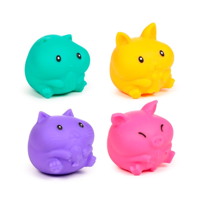 Jouet anti-stress néon compressible en maltose animal mignon