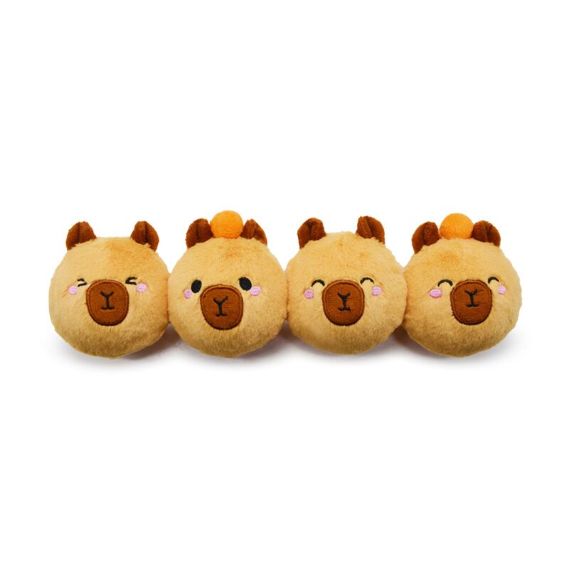 Balle rebondissante en peluche Capybara
