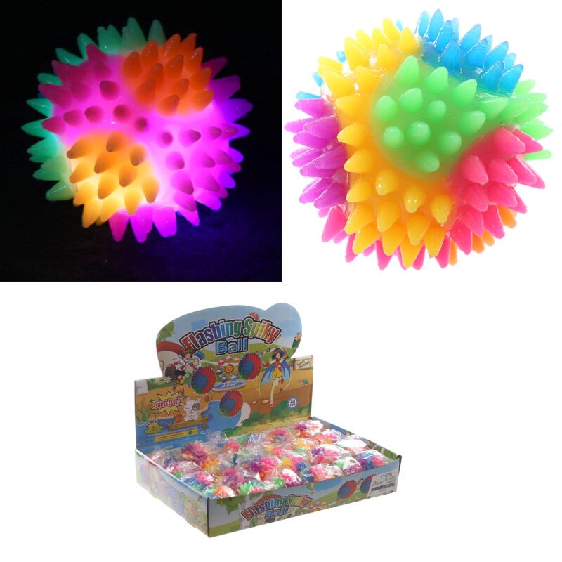 Balle rebondissante pointue avec LED 5,5 cm