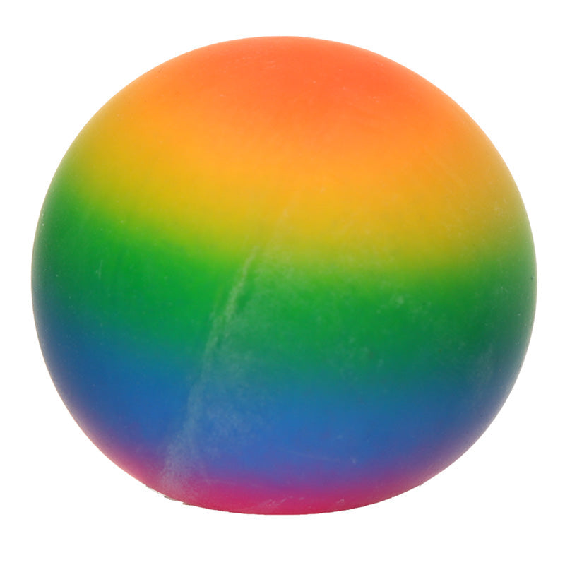 Balle anti-stress jouet à presser arc-en-ciel 7 cm